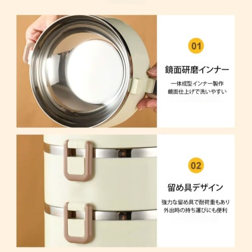 Insulated Lunch Box, Stainless Steel Lunch Jar, Insulated Lunch Box, Large Capacity, Leak-proof, Soup Box, Bento Can, Insulated Lunch Box Set, Insulat