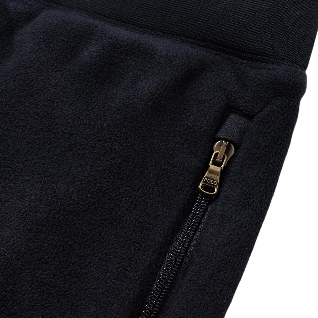 Polo Ralph Lauren SS22 Solid Color Drawstring Tapered Casual Sports Pants Unisex Pants Black 710857279001
