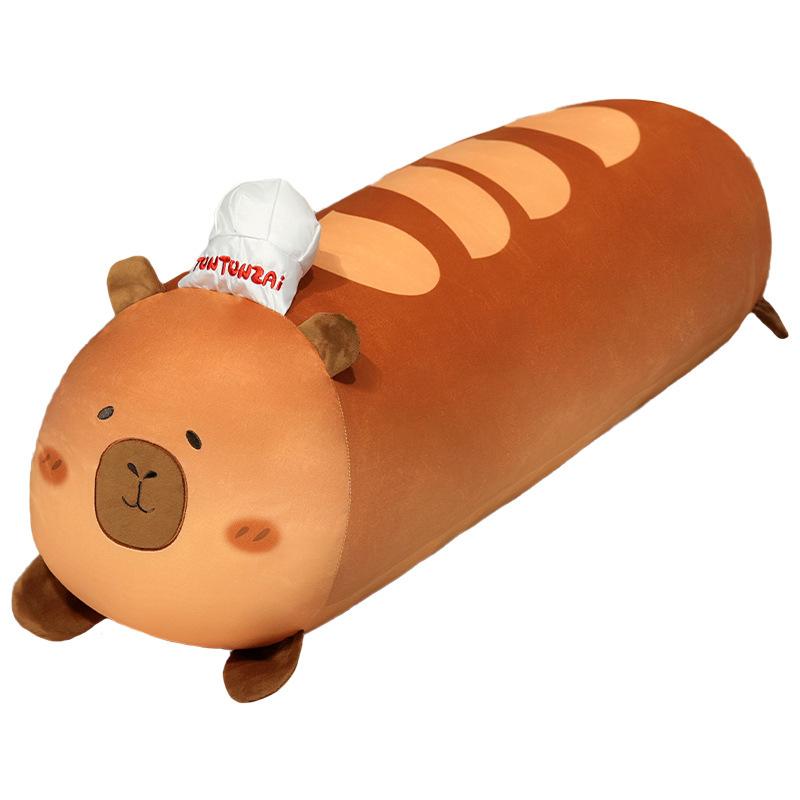 Cartoon Soft Capybara Bread Pillow Plush Toy Doll Kapibara Doll Home Pillow Doll