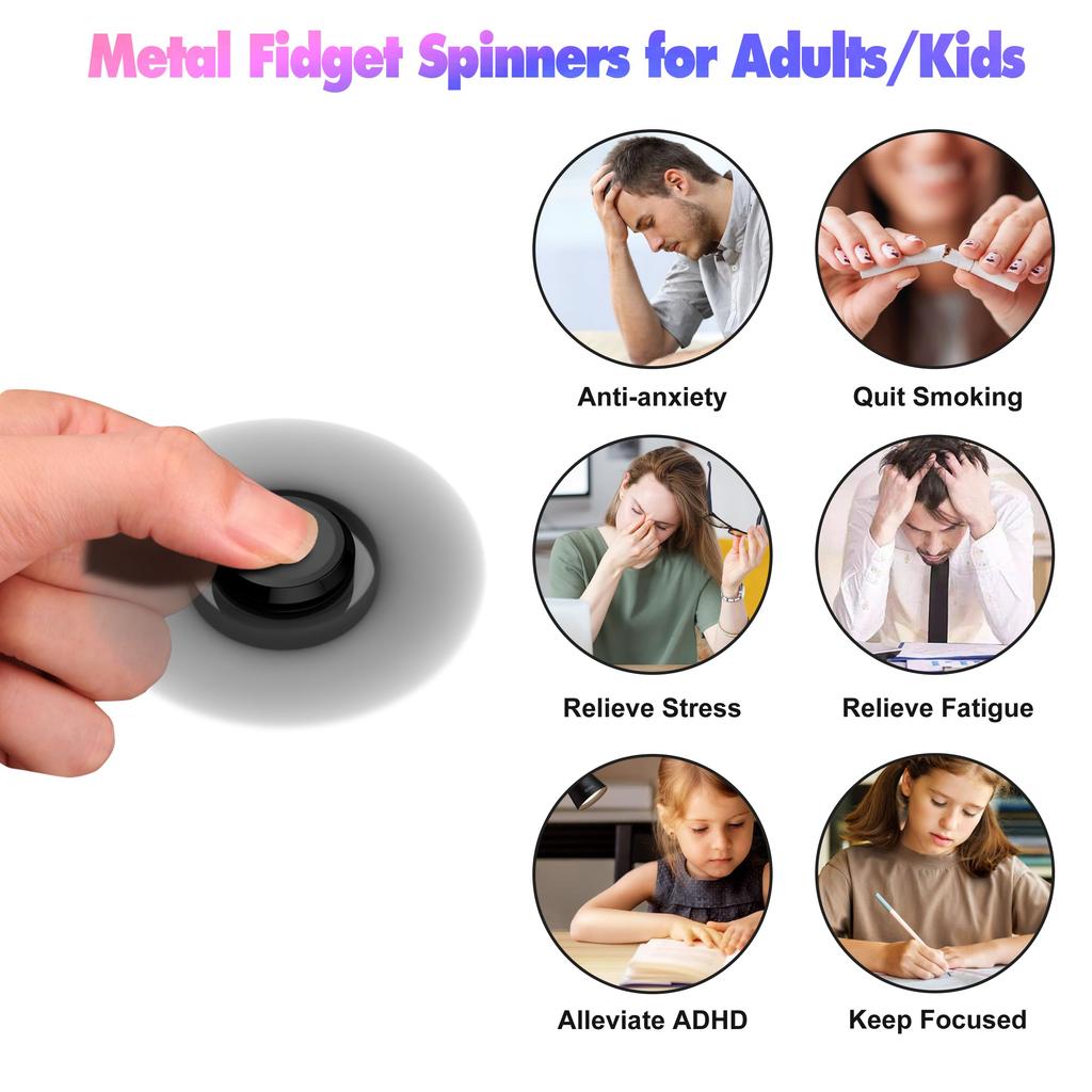 Brinquedos Spinner Fidget Arco-Íris Metal UFO Pequenos Spinners de Dedo Portáteis Presente para Crianças Adultos Pião Foco Mesa Ponta do Dedo