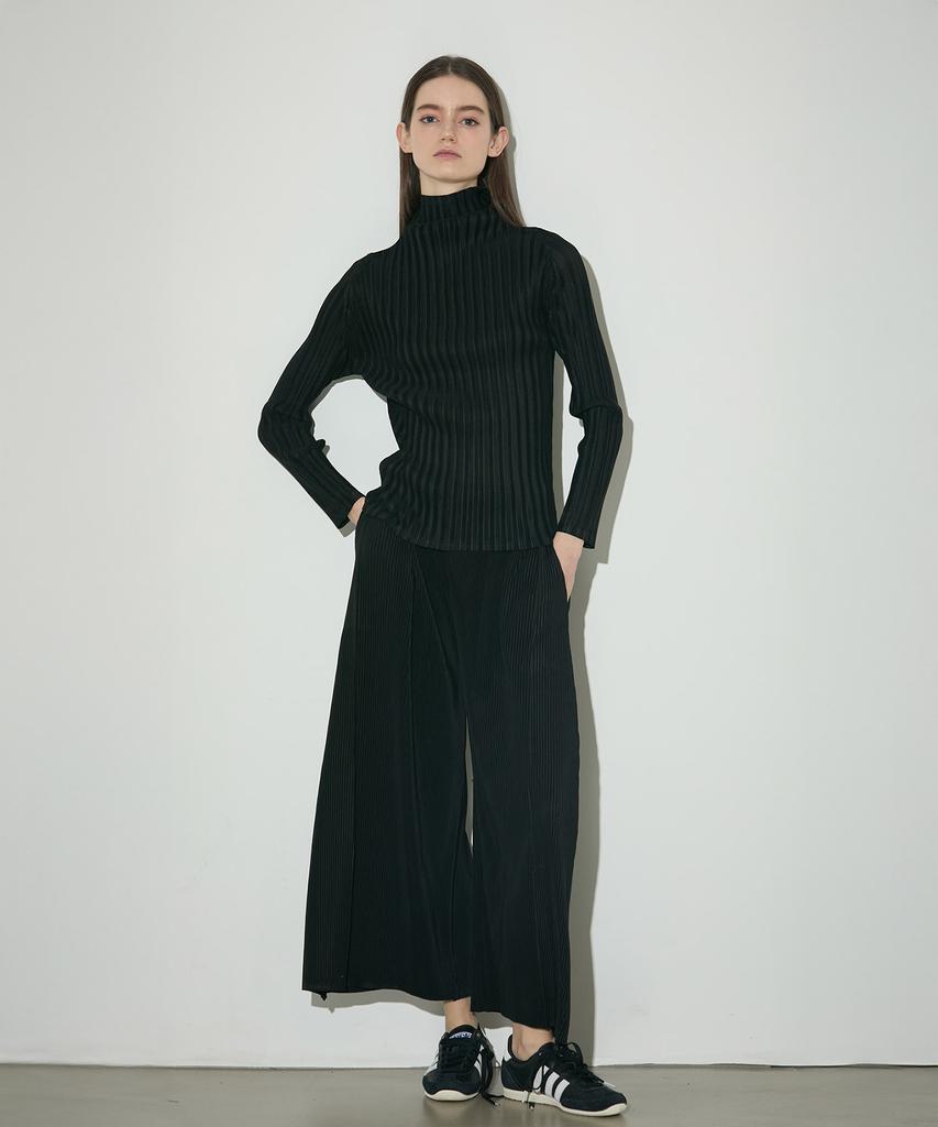 Waiowai Side Flare Pleated Pants_4 Colors