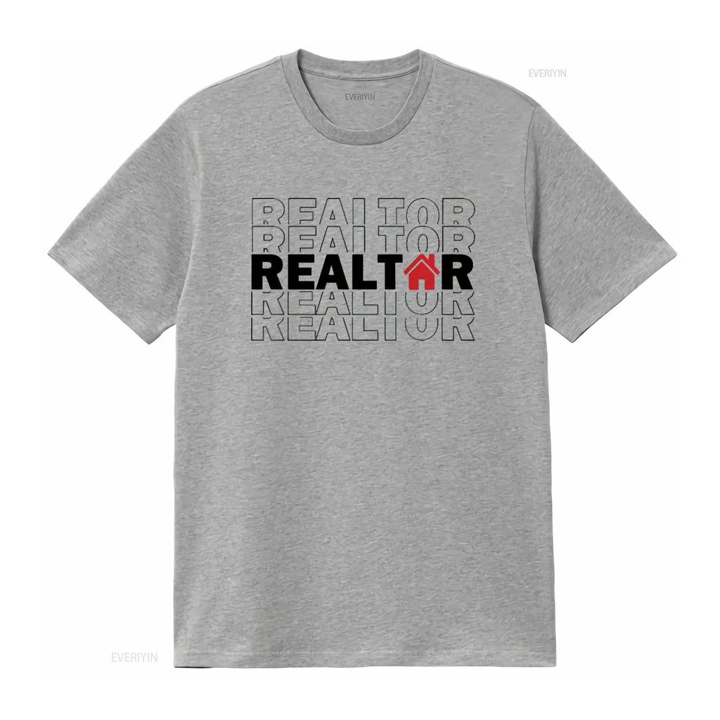 Womens Realtor SweaT T Shirt Real Estate Life Agent Investor New White Medium vintage Washed Versatile fashion designer clothes