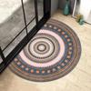Simple Carpet Semicircular Floor Entrance Mats Household Entrance Door Foot Mats Nordic Bathroom Door Mats Nonslip Absorbent Pads