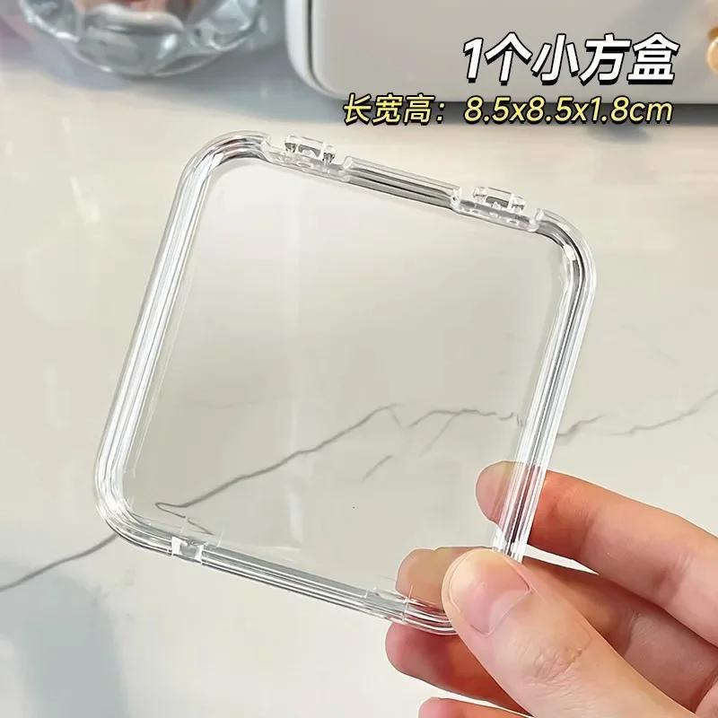 10 STÜCKE Kristall Wenwan Armband Armband Desktop Aufbewahrungsbox Schmuck Halskette Schmuck Staubdicht Desktop Organisationsbox Regal