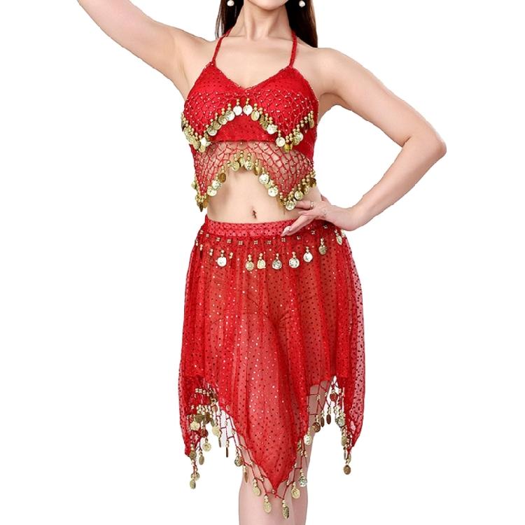 Bauchtanz Kostüm Set Bauchtanz BH Top Bauchtanz Rock Halloween Bauchtanz Outfits für Bühnenauftritte