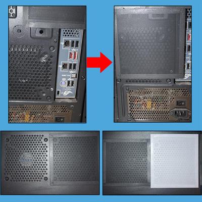 PC Chassis Cooling Dust Filter Magnetic PVC Net Guard Fan Cover Dust Filter Net Durable Multi Size 4x4CM-14x14cm 50x50CM