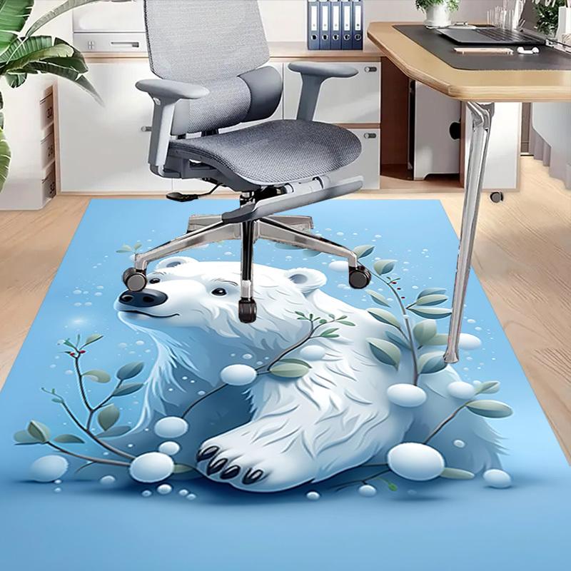 1pc Polar bear, Winter Carpet Office Rug Outdoor Mat Home Decor Area Carpet Festival Gift