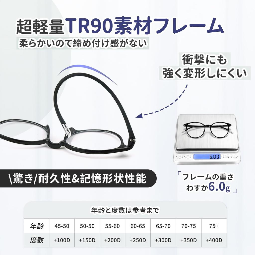Prescription Myopia TR90 UV Easy to Use for TR90 Elastic Thin Lenses [Zessilo] Glasses, Glasses, Lightweight, Lenses, Protection, Computers, Frame,