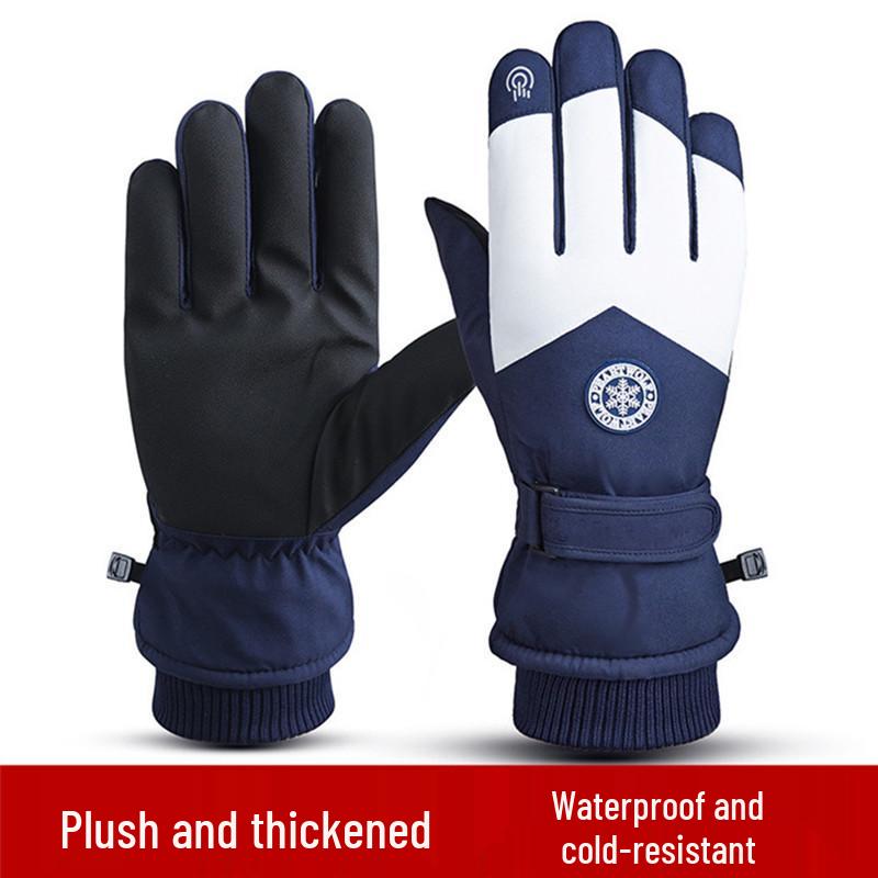 

Winter Ski Gloves for Men & Women - Warm Fleece Lined, Touchscreen, Waterproof, Windproof for Outdoor Sports & Snow Activities