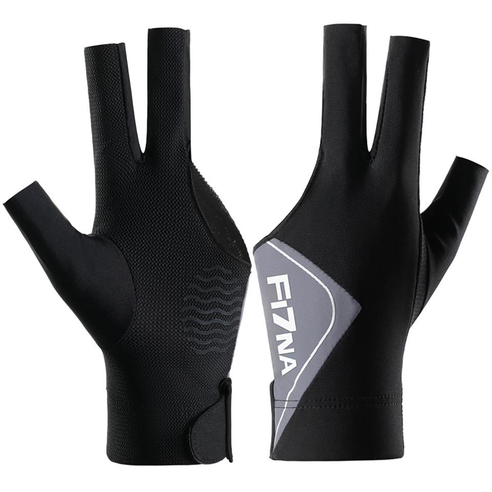 Loogdeel 1Pcs Left Hand Billiards Gloves Three-Finger Anti-Slip Comfortable Breathable For Men And Women Professional