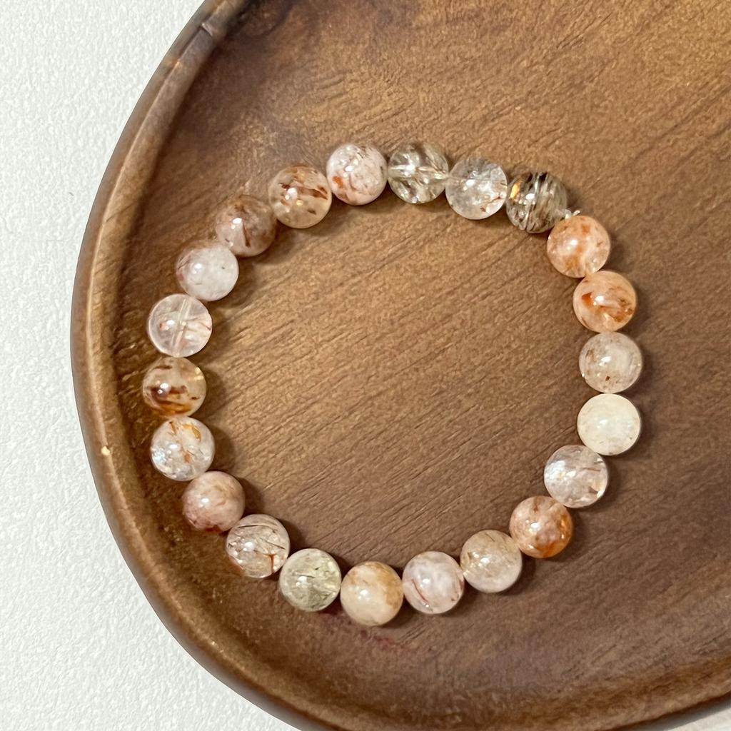 Women Natural Crystal Beaded Bracelets 8mm 10mm 12mm Round Yoga Bead Stretch Bangle Handmade DIY Jewelry Gift
