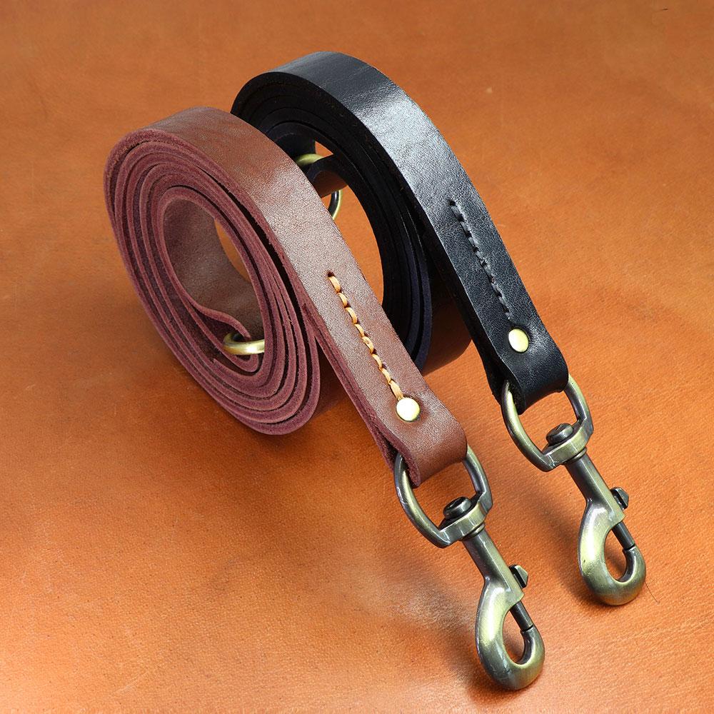 Cow Leather Dog Collar Leash Genuine Leather Big Dog Collars Lead Braided Pet Collars For Medium Large Dogs German Shepherd