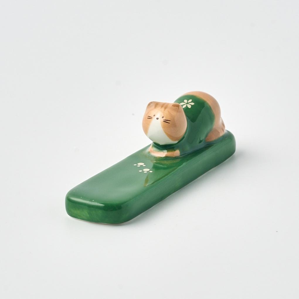 [Click On the banner]L Christmas Cute Cat Spoon Rest Green_NK9125065