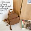 Mini Canvas Backpack Trendy Brand Niche Design Sense Small Backpack Women's Leisure Sports Cycling Bag Men's Mobile Phone Backpack