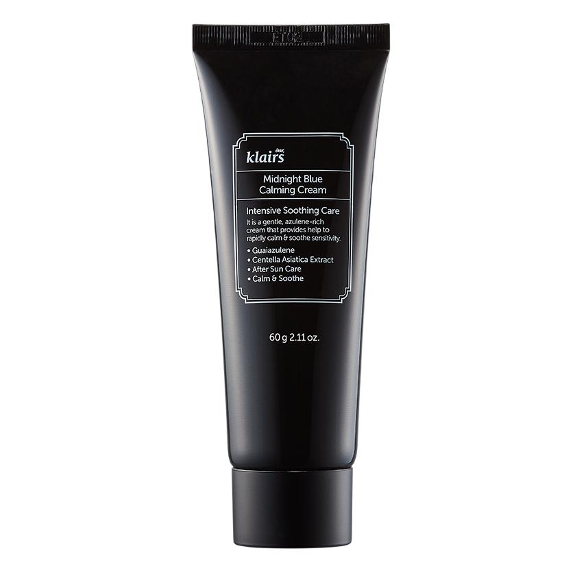 

Успокаивающий крем Klairs Midnight Blue (60г) – Успокаивающий крем для чувствительной и раздраженной кожи, корейский 1 pc