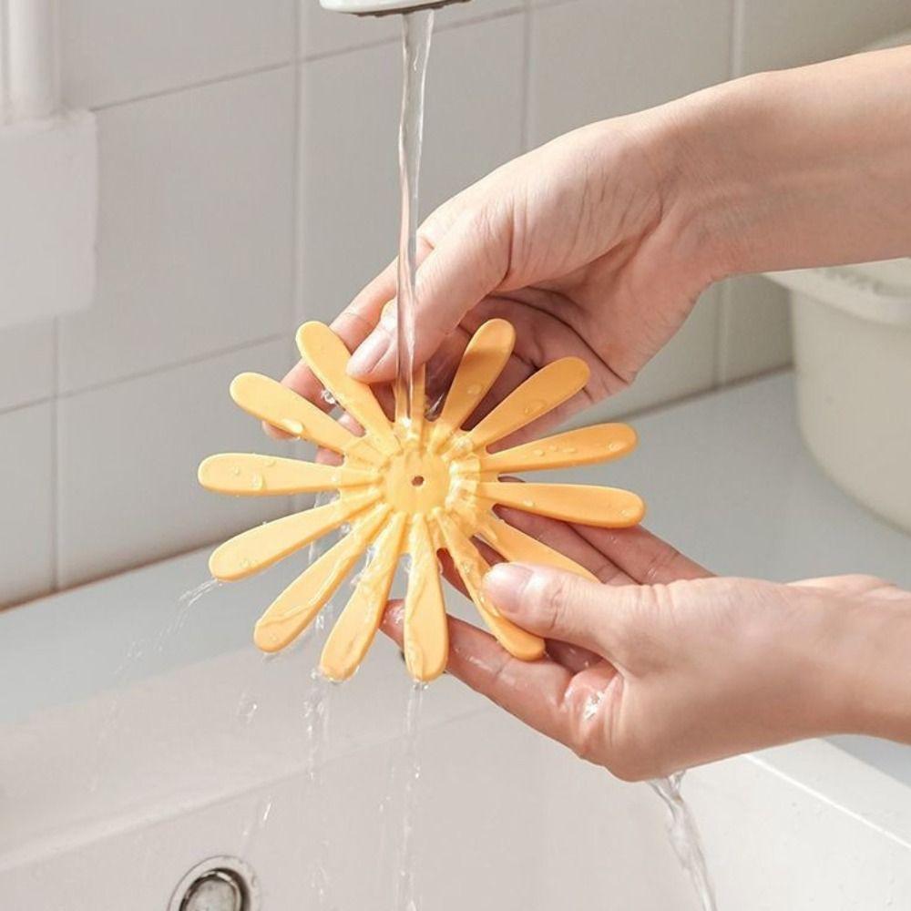 Creative Dishes Heat Insulation Pad Anti Scald Daisies Coaster Hot Dishes Trivets  Teapot Hot Pots
