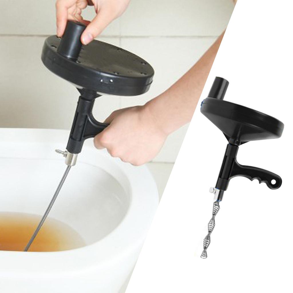 Plumbing Clog Remover Dredger Drain Augers Hook Steel Dredging Sink Cable Kitchen Sewers , Black 5M