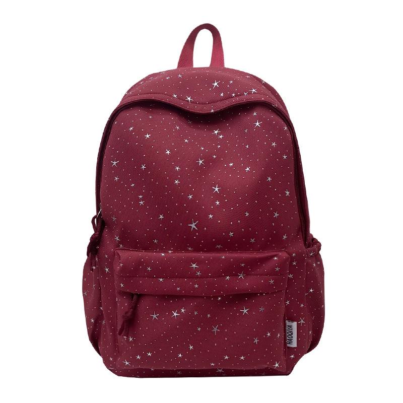 Schoolbag Korean ins Gypsy schoolbag junior high school high school girls large capacity lightweight backpack high value niche backpack
