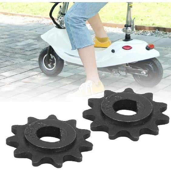 Socobeta T8f Sprocket 10t 2PCS 5x5x3 2PCS E Scooter Electric Sprocket Drive Pinion 11 Tooth Chain 25h High Motor Gear