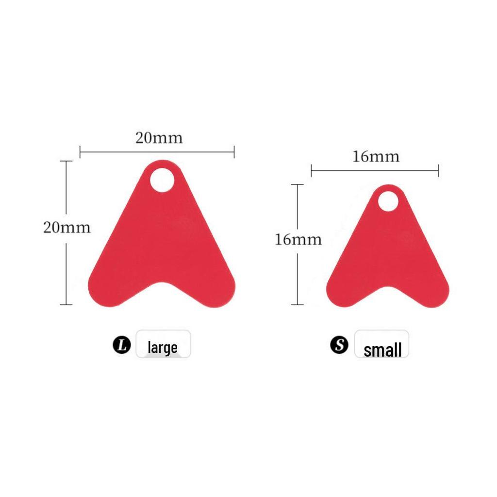 Red Heart Fish Tail Lure: Small Plastic Bait with Sequins To Enhance Fish Attraction