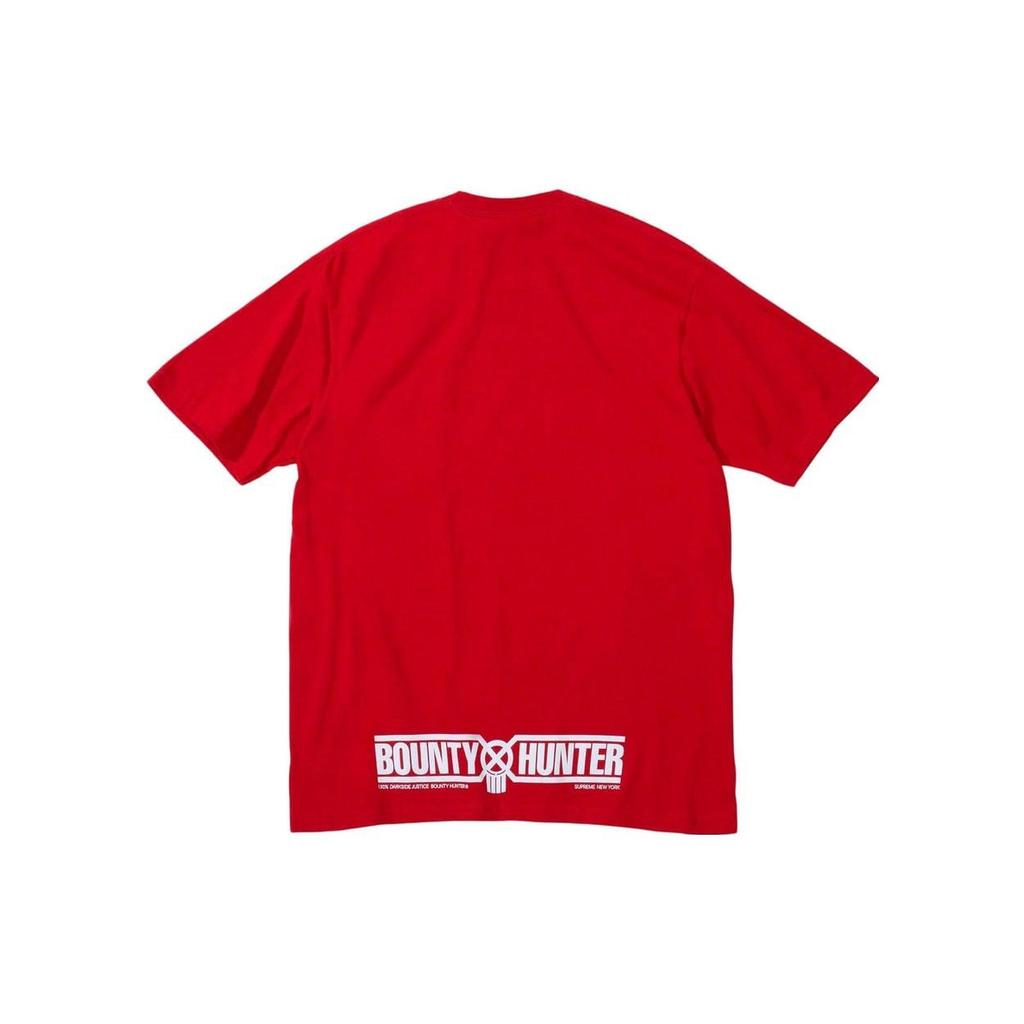 Supreme x Bounty Hunter Wolf T-Shirt 'Red White Black' Men's SUP-FW23-111