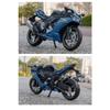 1/12 Kawasaki NIJIA ZX6R Motocykl z lehké slitiny Model autíčka Přední kolo Levé pravé Řízení Zadní kolo Odpružené vozidlo Dárek pro děti