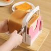 Bread Slicer Adjustable Toast Loaf Slicing Machine Foldable Plastic Bread Cutting Guide Tools For Homemade Bread Kitchen Baking