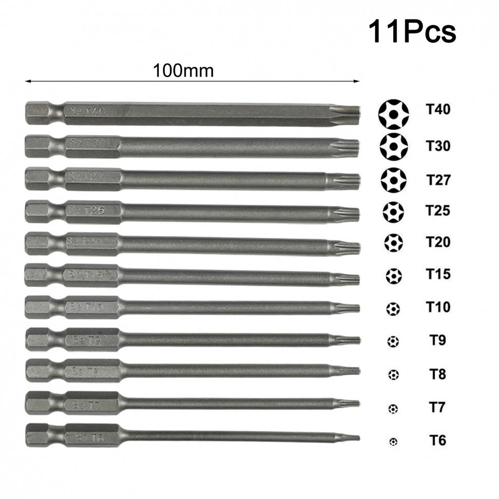 Repair 11pcs Screwdriver Head T6-T40 Screws Security Set