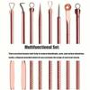 4PCS/set Stainless Steel Rose Gold Acne Needle Double Headed Acne Needle Blackhead Removal and Squeezing Tool