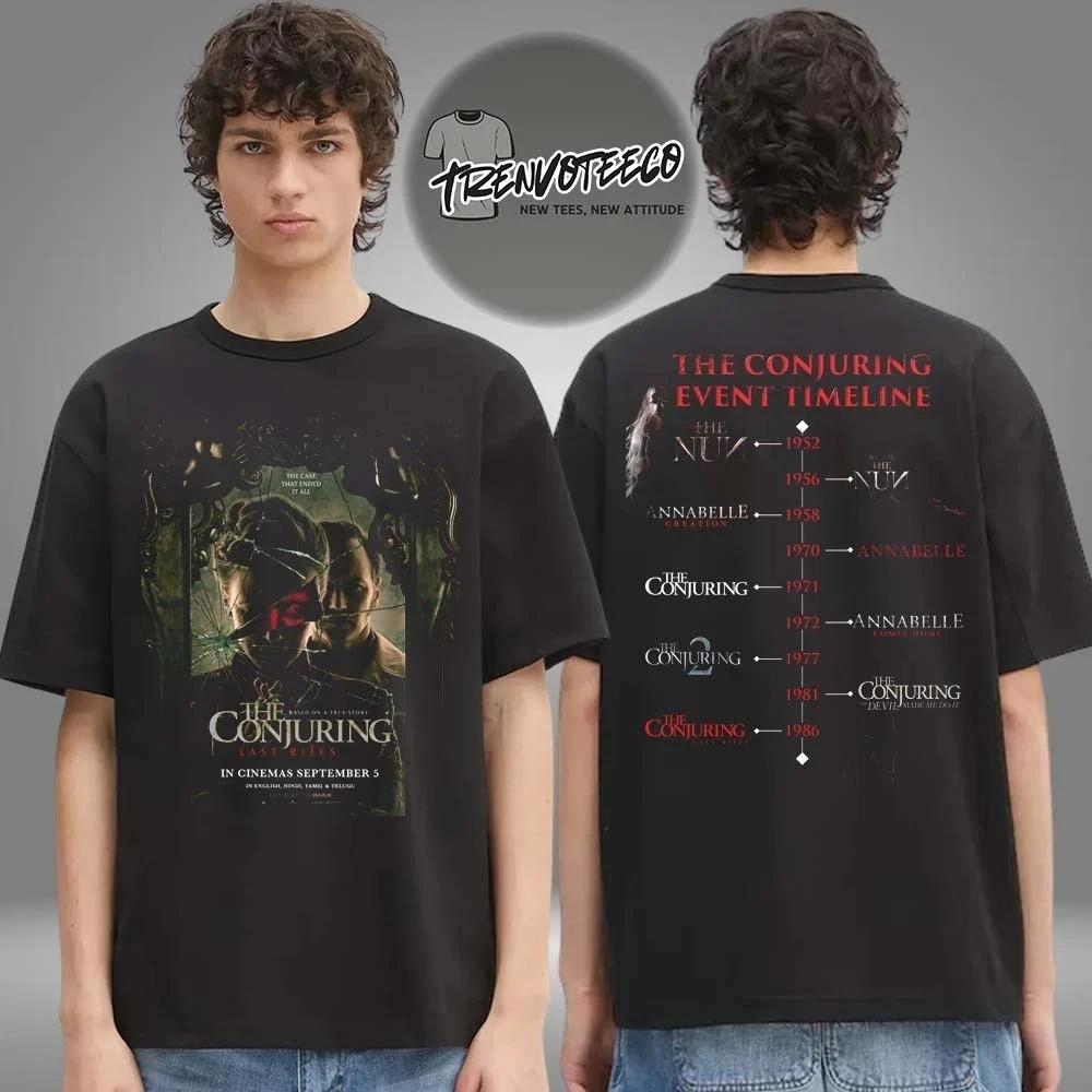

The Conjuring Last Rites Poster Film Timeline T-Shirt XL