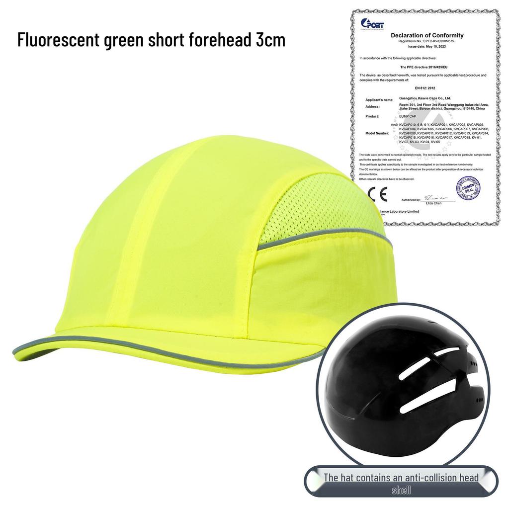 CE Certified Lightweight Anti-Collision Helmet: Summer Breathable Quick-Drying Labor Protection Cap