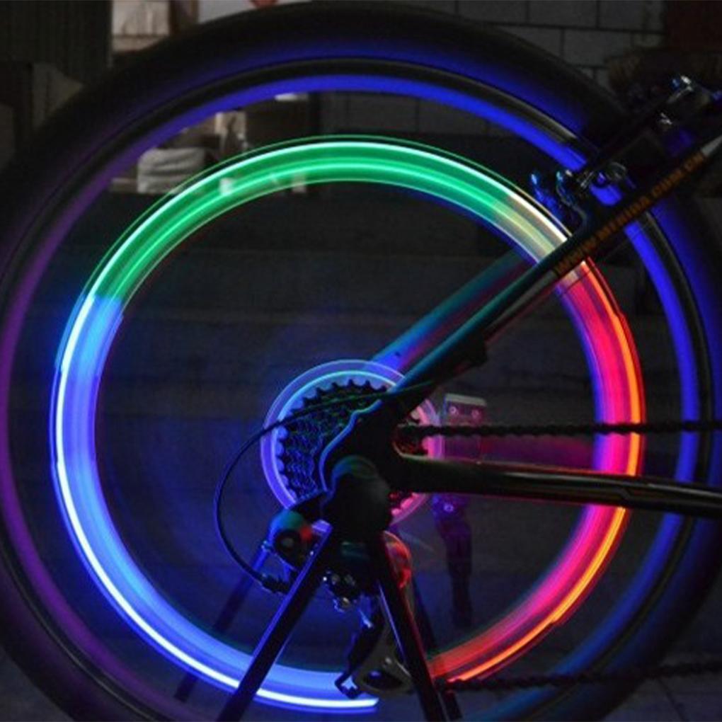 2Pcspiece Easy To Install Car Motorcycle Tire Light Effortless Safety Upgrade For Bike LED Light Cap