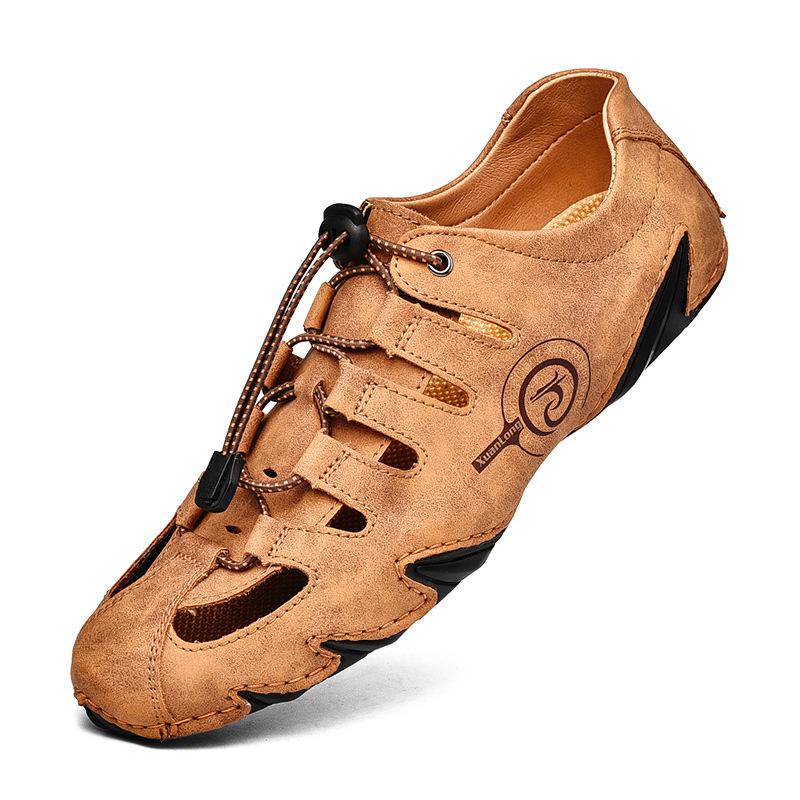 Men s Large Casual Breathable Leather Moccasins - Summer Lightweight Soft Sole Driving Shoes 47 светло-коричневого