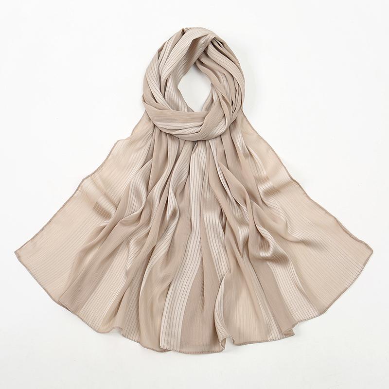 Muslim Chiffon Hijab Scarf Women Long Solid Color Head Wrap for Women Hijabs Ladies Muslim Veil Jersey Hijabs Islamic Headscarf