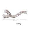 BMW S1000RR/S1000 Exhaust Y-Type Stainless Steel Mid-Section Pipe