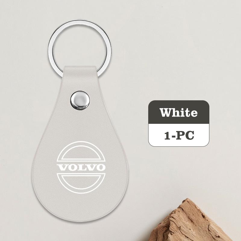 

Leather Car Logo Styling Keychain Key Chain Key Ring Pendant For Volvo S60 S80 S90 C30 XC40 XC60 XC70 XC90 V40 V60 V90 T6