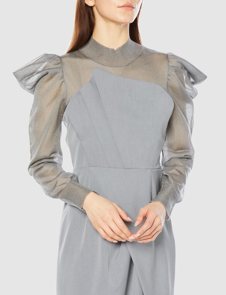 Sheer Knit Combination Dress [FRAY I.D]