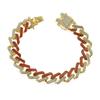 Accessories, set with colorful rhinestones Cuban exaggerated bracelet bracelet