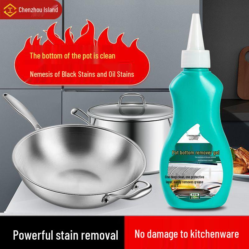 Pot Bottom Black Stain Remover Gel - Powerful Stainless Steel Cleaner for Cookware