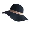 Foreign Trade Export Autumn And Winter Black Camel Woolen Top Hat Big Brim Wavy Felt Hat British Hepburn Retro