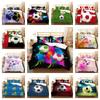Bedding Set 3D Football Print Bed Cover Bedclothes Home Three Piece Warm Polyester Pillowcase Single Double King Size Breathable