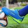 Broken Nail Mesh Children's Football Shoes Soft Sole Training Shoes Breathable Outdoor Men's and Women's Sports Shoes Velcro Design