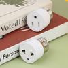 E26 E27 Screw B22 Bayonet Lamp Holder  To Us Eu Ac Power Plug Adapter Converter