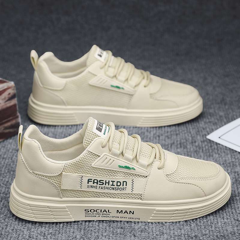 Summer men's shoes thin hollow mesh mesh shoes sports casual little white shoes deodorant board shoes men's lightweight soft-soled trendy shoes