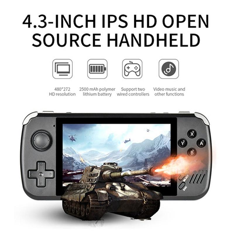 X39pro Retro Video Game Console 32GB 4.5 Inch Screen Support 2-Player Games Handheld Gamepad Children Gifts Durable A