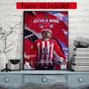 Atletico Madrid Diamond Painting Round Diamond Mosaic Rhinestones Diamond Embroidery Craft Kit Wall Decor Without Frame