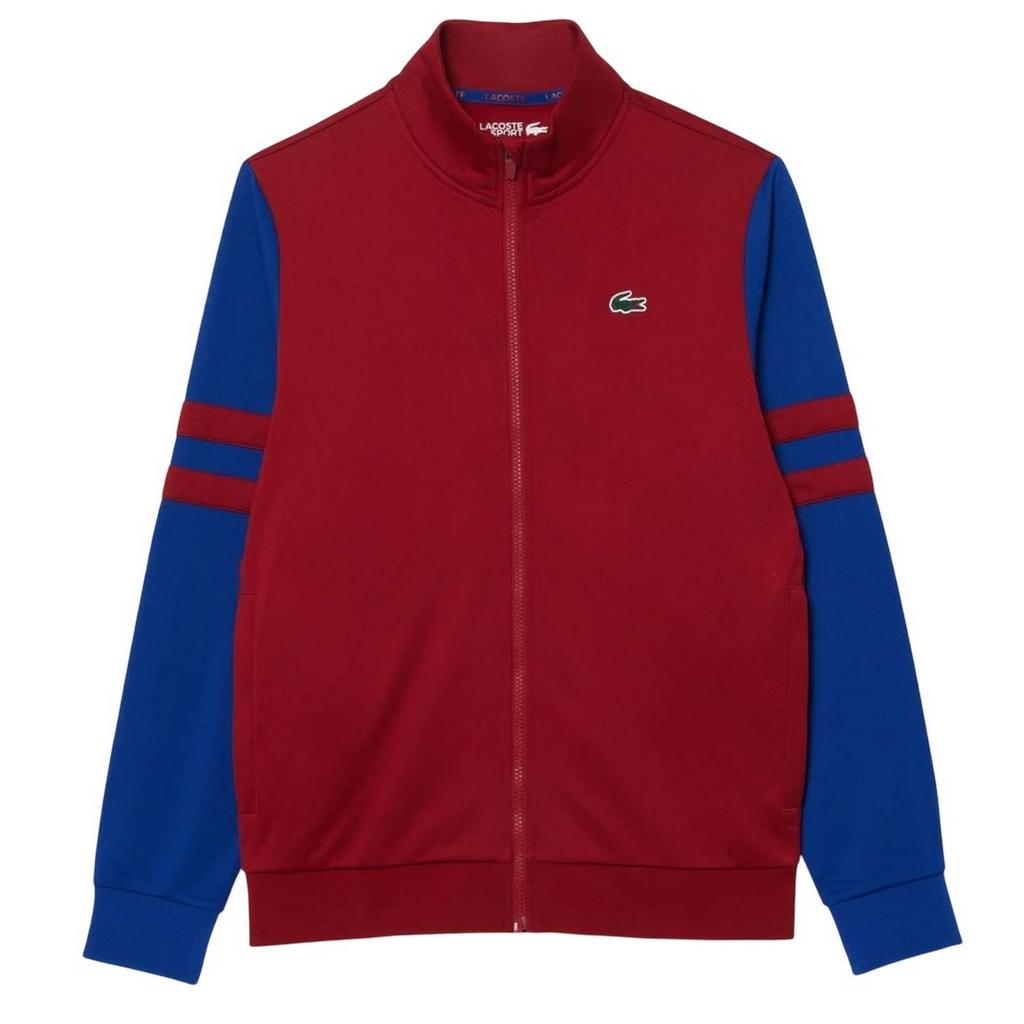 Lacoste Jaqueta de Pista Masculina com Zíper Interlock Stretch