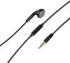 Lampa Headphones Mono Headset with Microphone, 3.5mm Jack, 120cm Cable (38897) Black