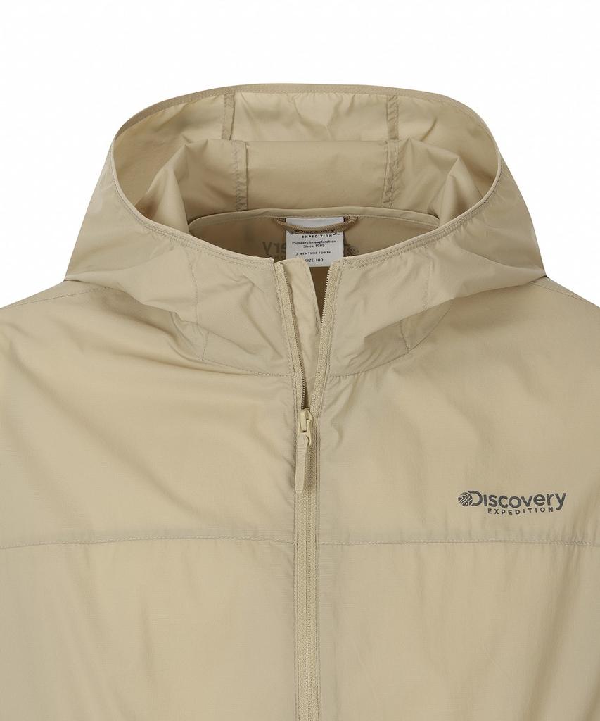 Discovery Expedition Men'S Freshvent 2.0 Packable Windbreaker (L/Beige)