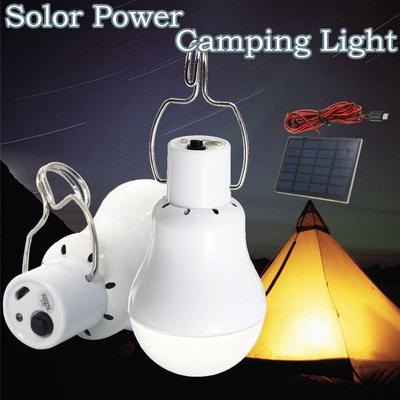 Portable Solar Power LED Bulb Lamp Outdoor Lighting Camp 15W Solar Powered Portable LED Lamp for Camping and outdoors